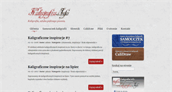 Desktop Screenshot of kaligrafia.info